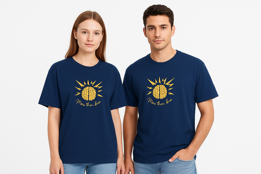 Premium Oversized Unisex T-Shirt – More Than Fashion (Lightning Brain Design)